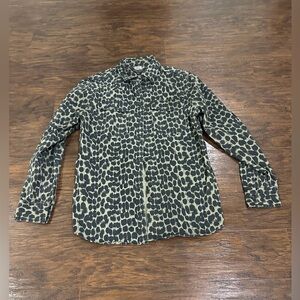 💥LAST DAY💥 Banana Republic Women's Green & Black Color Dillon Shirt Size S